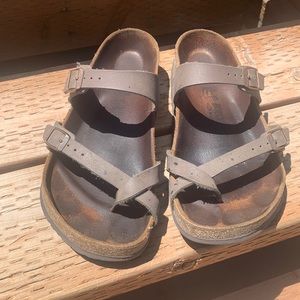 Birkenstock Mayari stone gray shoes